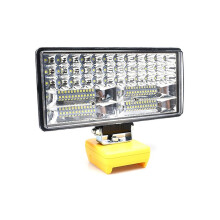 8-Tums 84LED-Arbetsljus Bärbar Sladdlös Verktygslampa Spotlight Nödbelysning Ficklampa för 18V 20V-Batteri