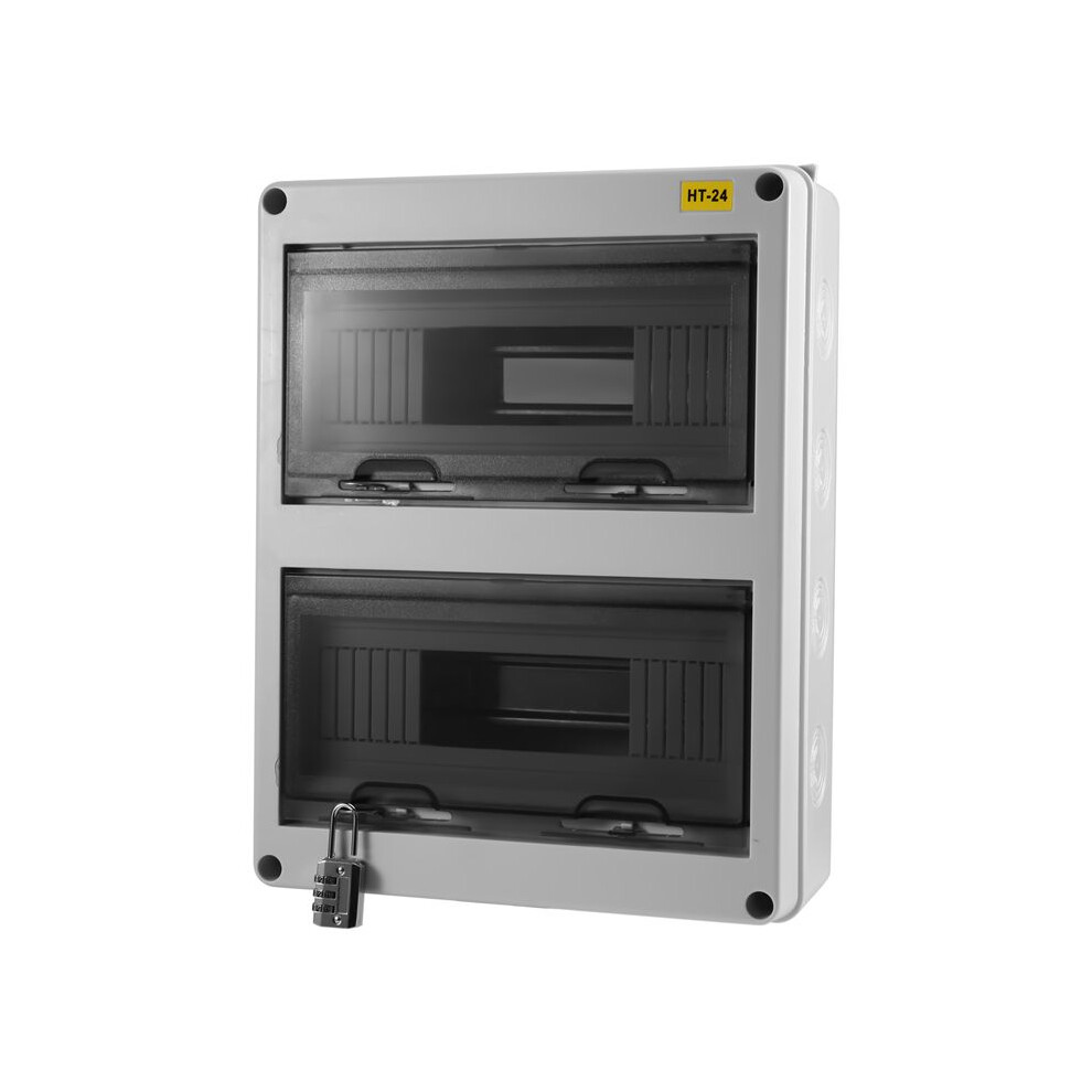 Ht Series Junction Box 24Way Ip65 Waterproof Distribution Box Outdoor Abs Electrical With Lock For Circuit Breaker 6032151707112