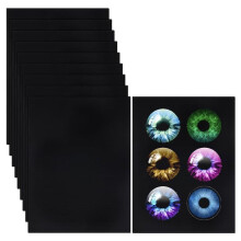 10 Stück Fursuit-Augennetz, 11,8 X 8,6 Zoll Schwarzes Kostüm-Augennetz, 0,5 mm PVC-Staubnetz-Kunststoffnetzblatt für Furries Cosplay B