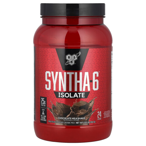 BSN BSN, Syntha-6 Isolate, Eiwitpoeder Drink Mix, Chocolademelkshake, 2,01 lb (912 g) 1