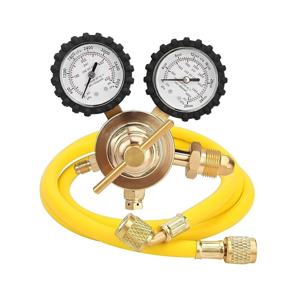 Nitrogen Regulator With 0-600 Psi Delivery Pressure,Hose Cga580 Inlet Connection And 1/4In Male Flare Outlet Connection 6133606779453
