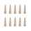 10PCS Leather Finger Protector Finger Thimble Guards Tools for Hand  Jewelry Making,Creamy-White 1