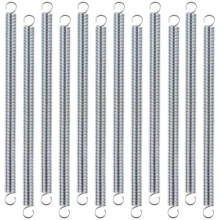 12 Peças de Mola de Extensão, 3/8 X 6-1/2 Polegadas, Aço de Mola de 0,047 Polegadas, Extremidades de Gancho Duplo para Máquinas de Construção