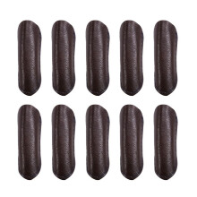 10 Pièces de Protection des Doigts en Cuir pour la Fabrication de Bijoux Artisanaux, Demi-Paquet, Marron