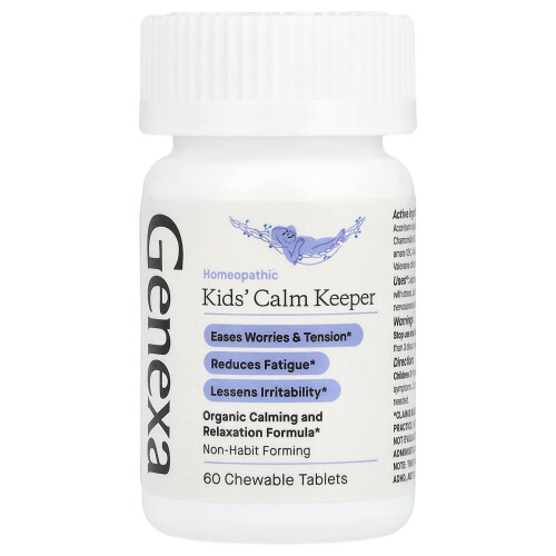 Genexa, Calm Keeper per bambini, Calma e rilassamento, Età 3+, Vaniglia e Lavanda, 60 Comprimati masticabili 2