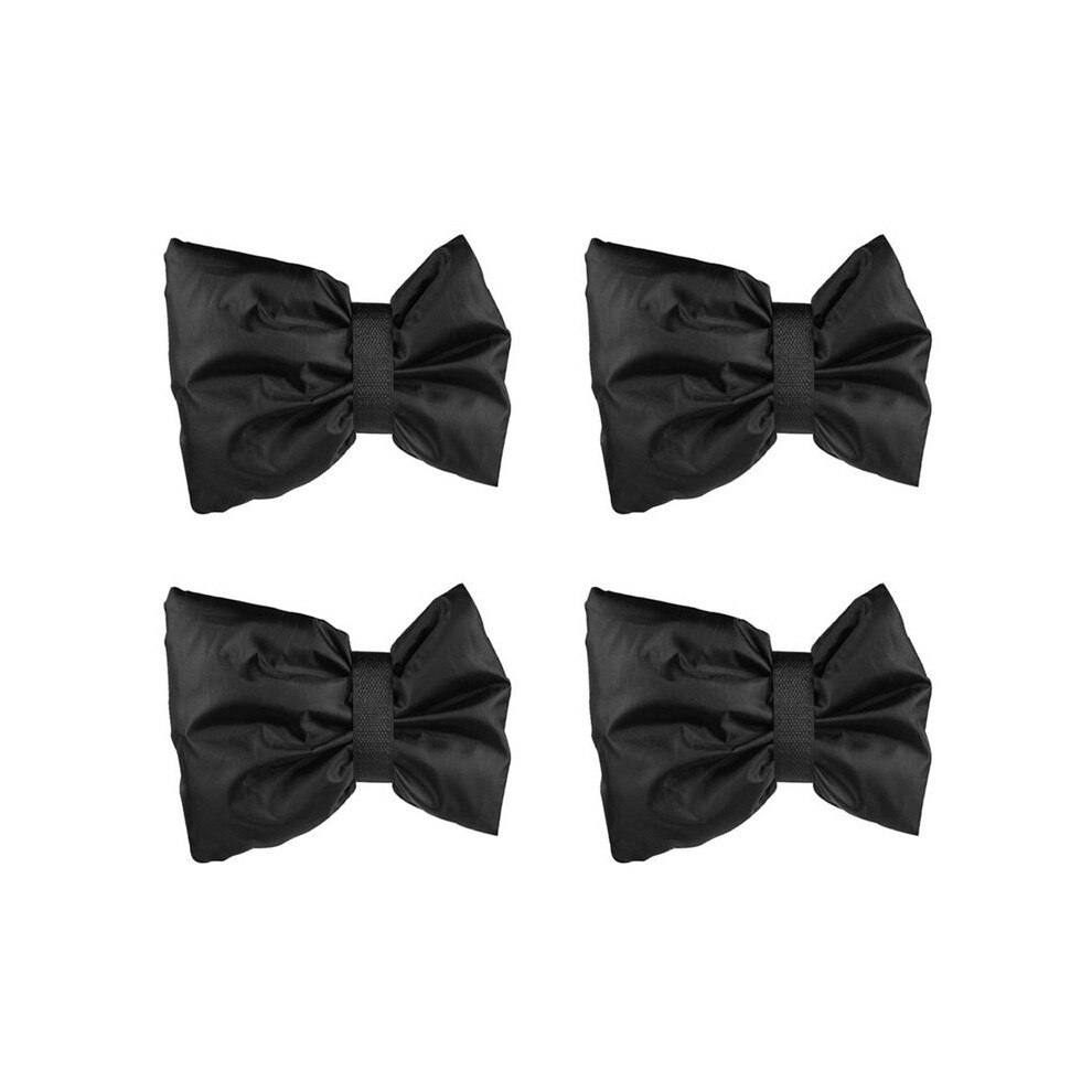 4 Pack Black Polyester Faucet Cover Indoor And Outdoor Insulation Faucet Cover Antifreeze Cover Outdoor In Winter. 6131797822057
