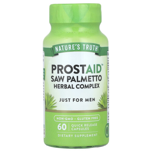 Complexul de palmito ProstAid Saw Palmetto, Herbal Complex, 60 Capsule Quick Release 1