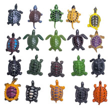 Sköldpaddastaty Sköldpaddsfigurer Miniatyrfigurer 20st Realistiska Sköldpaddsstaty Heminredning Barnfavoritdekorationer