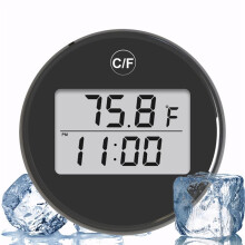 Waterbadthermometer Kleine Drijvende Waterdichte Ijsbadthermometer met LCD-Scherm Waterdichte Koude Duik