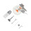 Adjustable Concealed Hinge Jig Kit, 0-30mm Door Hinge Installation Tool with Precision Positioning, Stainless Steel 1
