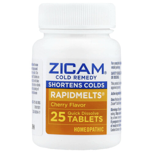 Zicam, Αντιμετώπιση Ψύχωσης, RapidMelts, Cherry, 25 Ταμπλέτες Σχεδιασμένες για ταχεία διάλυση 1