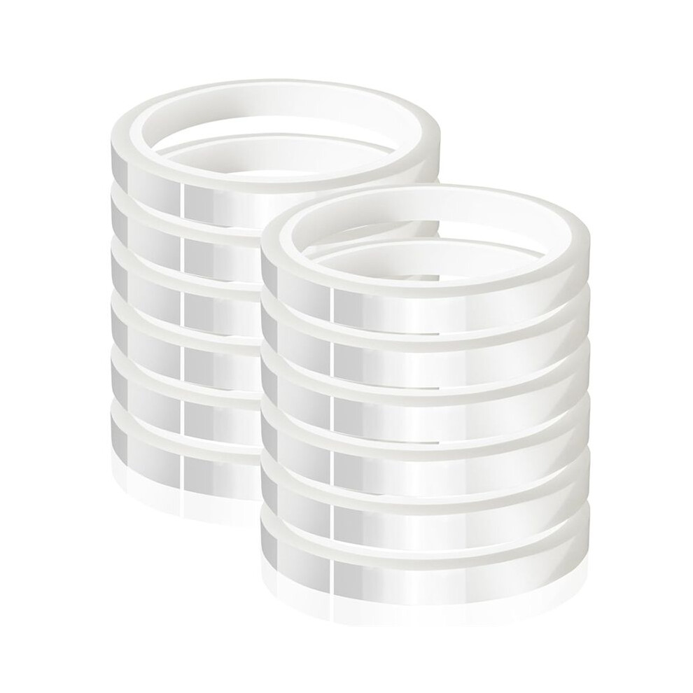 Jojomino 12 Rolls 10Mm X 33M(108Ft) Clear Heat Tape,Transparent For Heat Press And Sublimation,Heat Transfer Vinyl