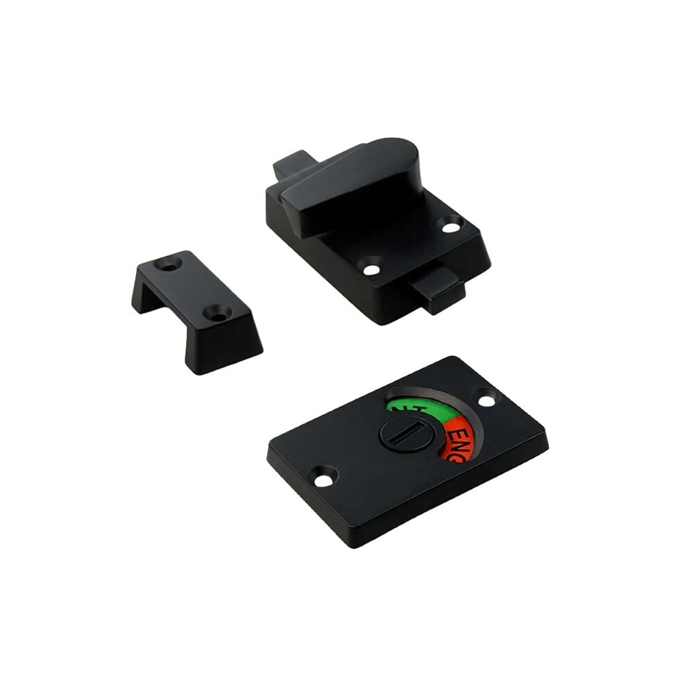 Zinc Alloy Bathroom Privacy Lock With Indicator, Vacant/Occupied Sign For Wc Restroom Toilet Partition 4711482254046