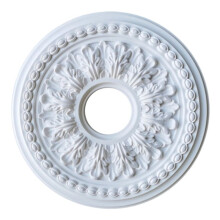 Housse de Ventilateur de Plafond Décorative Ronde en PU pour la Maison, Décoration en Forme de Plafond, Installation Facile, Panneau Lumineux de