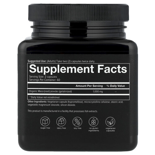 Youtheory, Mænd, Maca, 120 Veg. Kapsler 2