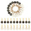 20PCS Numbered Stitch Markers 0-9, Alloy Crochet Knit Locking Clips, Black & White 1