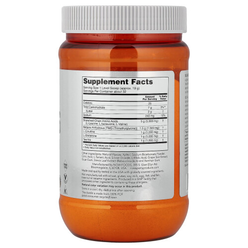 NOW Foods BCAA Big 6, Natural Grape, 21,16 oz (600 g) 2