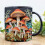 3D Magic Mushrooms Mug Ceramic  3D Fun Space Design Mugs Offices Multi-Purpose Drink Cup for Home Office Dorm A 2
