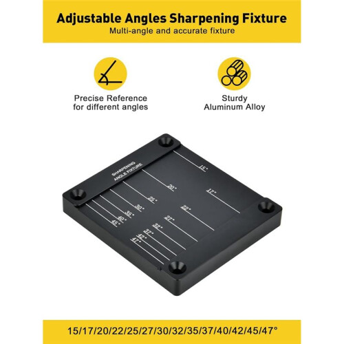 Woodworking Honing Guide Tools Chisel & Plane Blade Sharpening Kit Honing Guide,Angle Fixture, and Angle Gauge 2