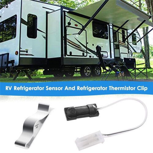 629409 Rv Refrigerator Sensor for  Thermistor Sensor Replacement Parts and Refrigerator Thermistor Mounting Clip 2