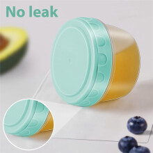 6 Pack Salad Dressing Container to Go with Lids,Tiny Condiment Containers with Graduated Lines, Reusable and Leakproof