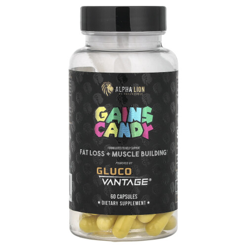 ALPHA LION, Κέρδος Κάντι, Gluco Vantage, 60 Φιαλίδια (100 mg ανά Φιαλίδιο) 1