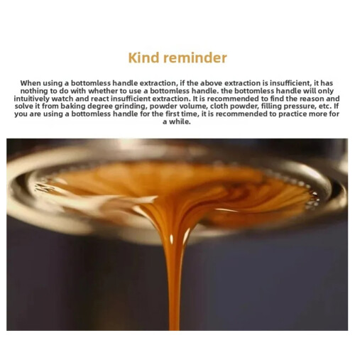 E61 58MM 2 Ears Coffee Bottomless Universal Handle with Filter Basket Espresso Machine Accessories Tools 1