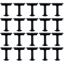 20PCS 40mm Solar Panel Water Drainage Clips,PV Modules Clips Black for Water Drain Photovoltaic Panel Water Drain Clips