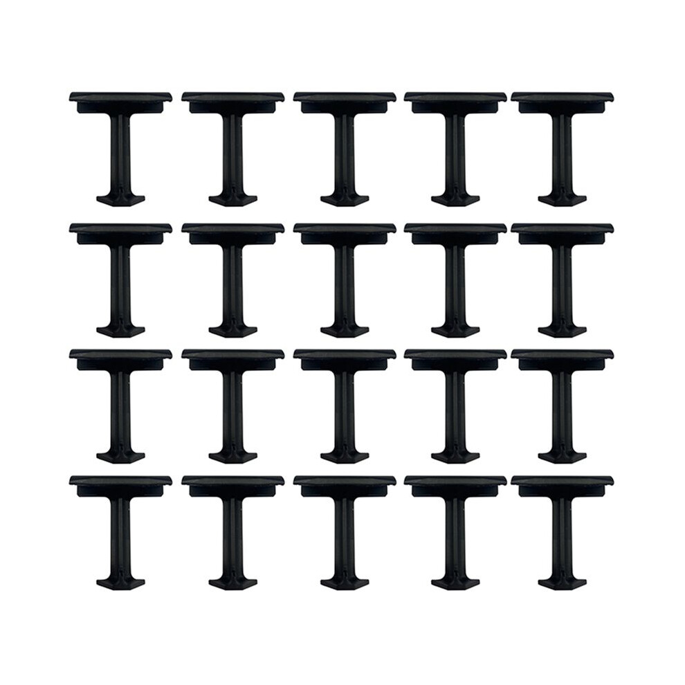 20Pcs 40Mm Solar Panel Water Drainage Clips,Pv Modules Clips Black For Water Drain Photovoltaic Panel Water Drain Clips 4713492638045