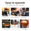 E61 58MM 2 Ears Coffee Bottomless Universal Handle with Filter Basket Espresso Machine Accessories Tools 5