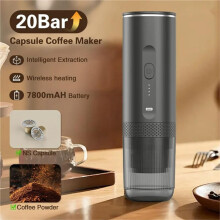 Wireless Portable Espresso Machine Capsule Coffee Powder Travel Coffee Maker Extraction Wireless Heating