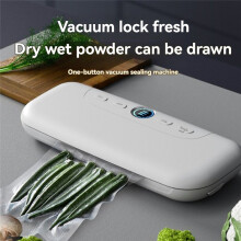 Fresh-Keeping Sealing Machine Vacuum Sealer Household Sealing Machine Small Food Vacuum Machine Black EU Plug
