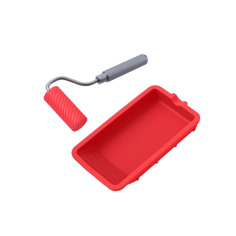 Silicone Paint Roller Painting Decorating Kit 48Mm Small Paint Roller Tray For Wall Painting Repair Brush 6032772521562