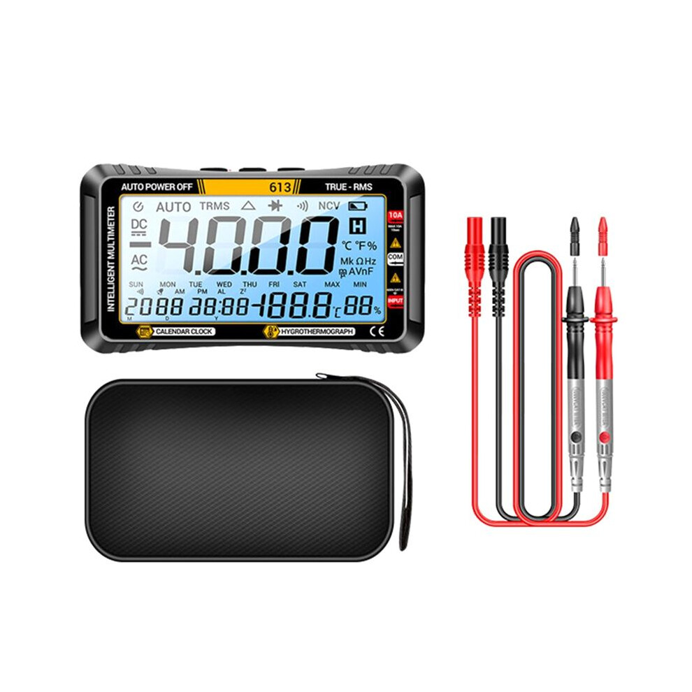 613Smart Multimeter Real- Power-Off Measuring Tester Ac/ Ammeter Voltmeter 4000Count Digital Multimetro Testtool,A 6032586326827