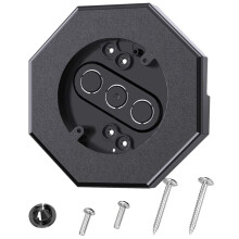 Octagon Siding-Montagesatz, 8141 Vertikale Siding-Lampen-Montageplatte, Siding-Lichtblöcke für 1/2-Zoll-Lap-Siding, Schwarz