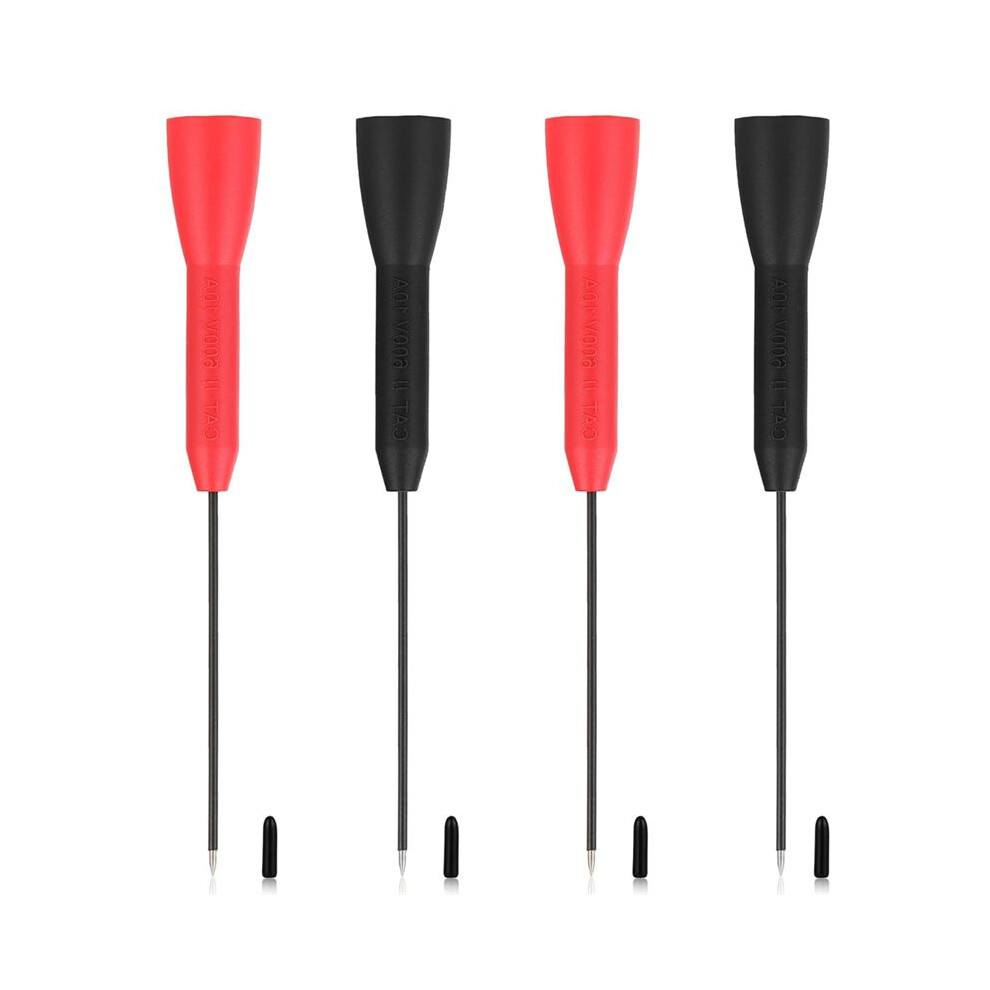 4Pcs Test Probes Copper Probes Test Probe Pins Test Leads Probe Multimeter Probes Needle 2Mm 600V/10A Piercing Needle 4713933463403