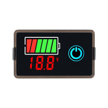 8-100V Cyfrowy Wskaźnik Napięcia Zasilania dla Akumulatora Litowo-Kwasowo-Ołowiowego 12V/24V/36V/48V Dwuprzewodowy Wyłącznik Anty-Odwrotny B