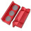4 Polegadas Vise Jaw Pads Magnetic Alumínio Vise Jaw Caps Reversível Pipe Vise Multipurpose Vise Protection Inserts 2 Peças Vermelho 1
