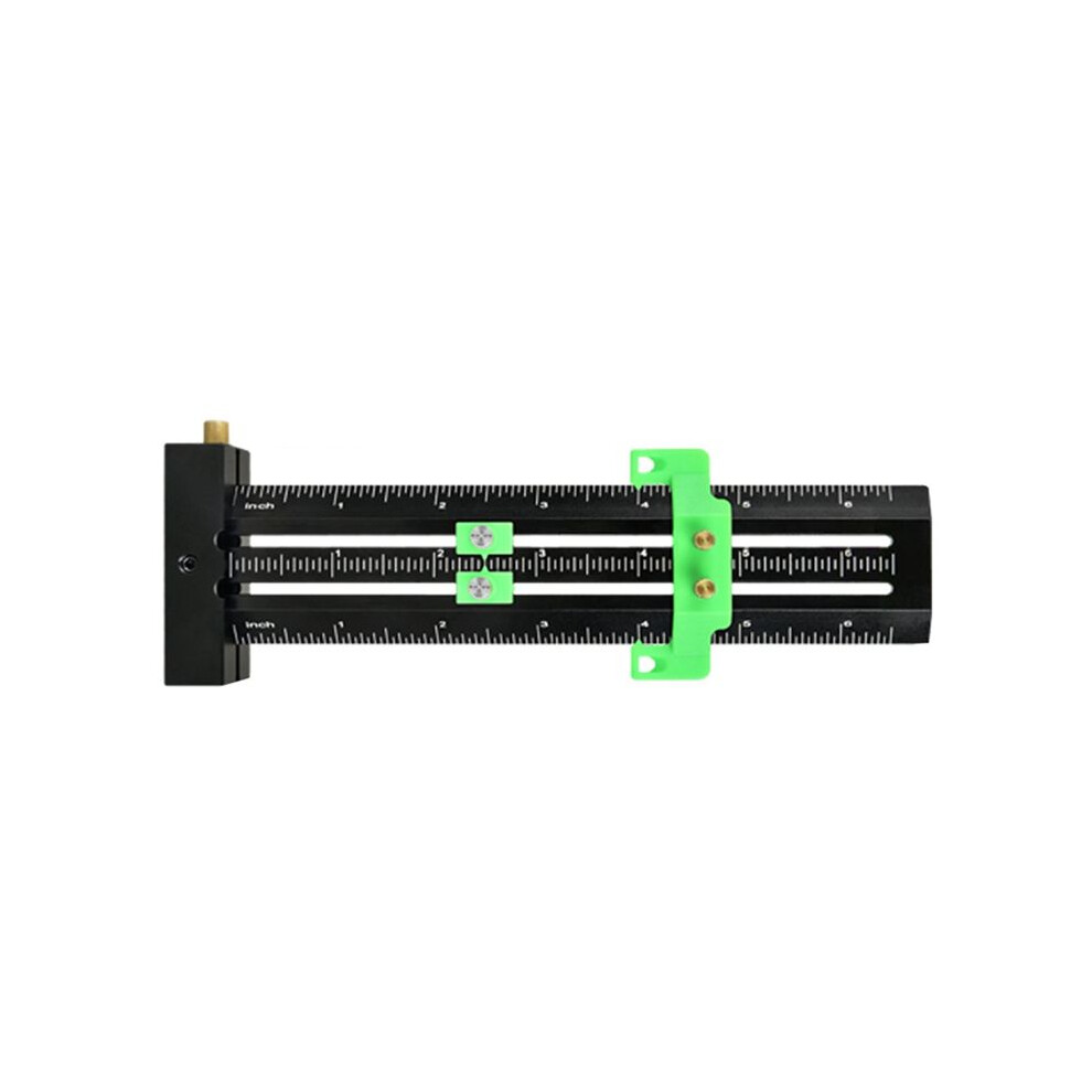 T-Shaped Double Marking Ruler+Steel Needle/Parallel/Vertical Marking Ruler Hole Scribe Marking Mark Ruler Inch 4712538915768