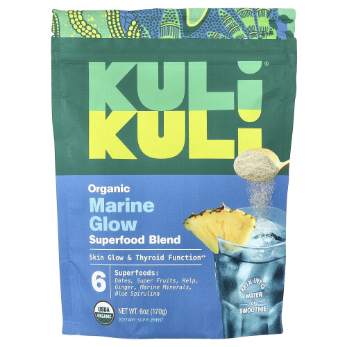 Kuli Kuli, Οργανική Μίγμα Σούπερ Φαγητού, Marine Glow, 6 oz (170 g) 1