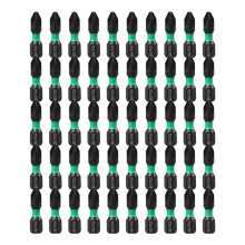 Juego de 50 Puntas de Destornillador de Acero de AleacióN PZ2 S2 de 25 mm para Taladro, Destornillador de Impacto, ImáN Hexagonal, Herramientas de