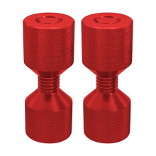 Two Hole Pins Set 1-1/8Inch Aluminum 6061 2 Hole Flange Alignment Pin,Two Hole Pins Flange Aligner Red