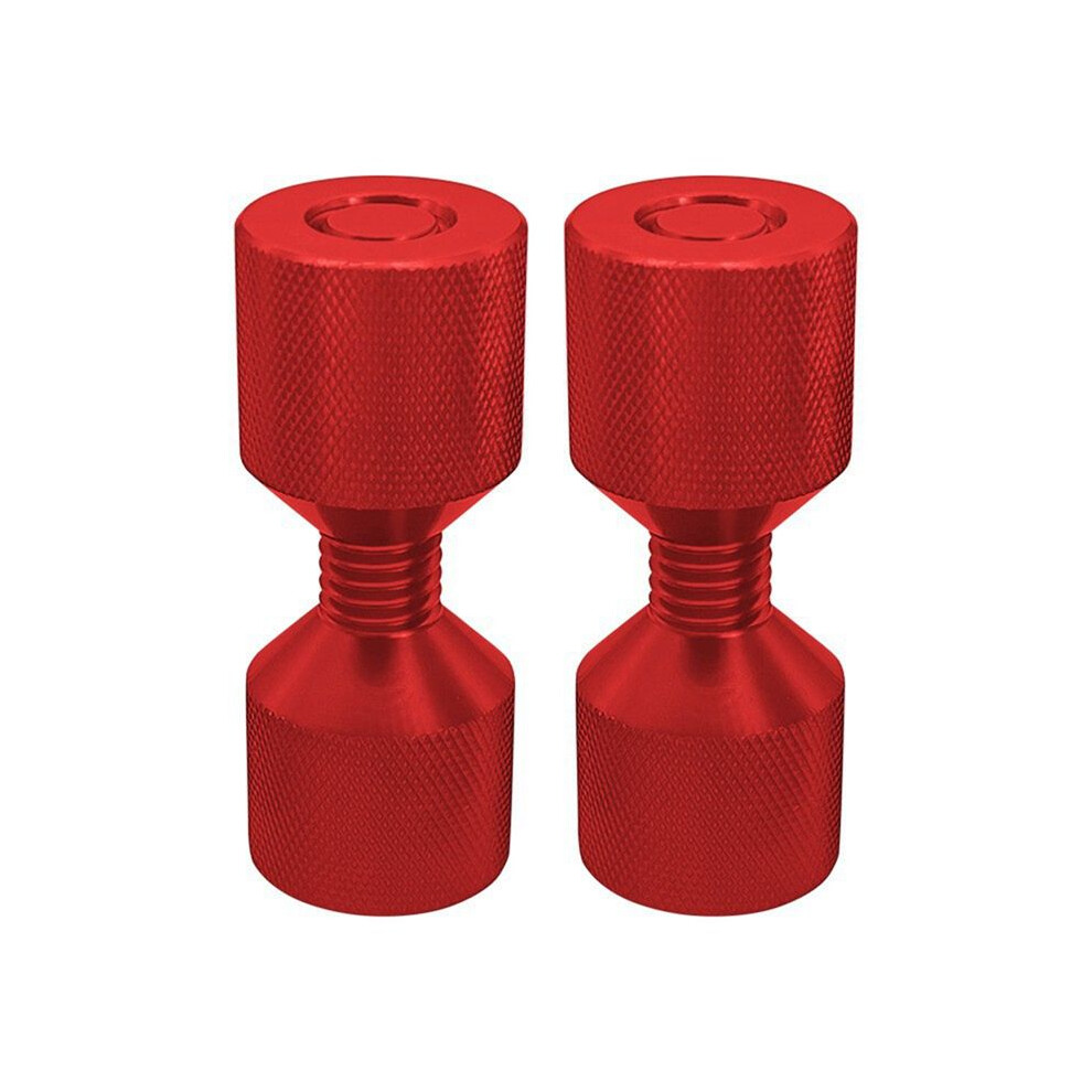 Two Hole Pins Set 1-1/8Inch Aluminum 6061 2 Hole Flange Alignment Pin,Two Hole Pins Flange Aligner Red 6032556321388
