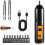 Electric Screwdriver,Automatic Home Repair Tool Kit with Led Light,USB Rechargeable Cordless Magnetic Screwdriver B 1