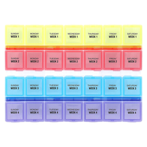 Ezy Dose, Monthly with Rounded Base Medtime Planner, Large, 1 Count 2