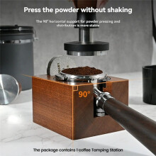 Coffee Tamper Stand Coffee Tool Holder 58mm Wood Coffee Tamper Stand Coffee Tamper Holder for Worktop