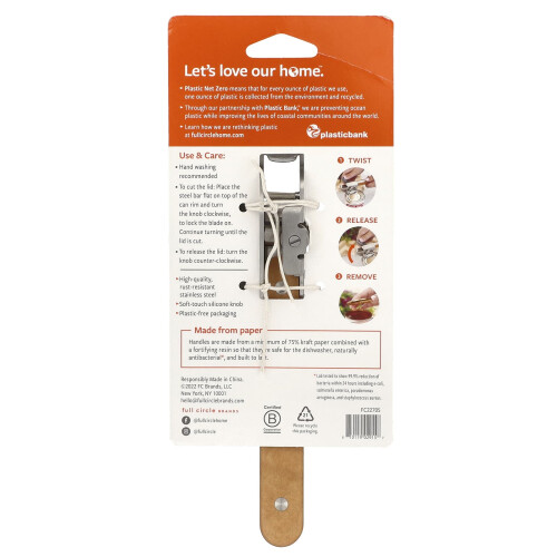 Full Circle, Smooth Operator, Smooth Edge Can Opener, 1 Count 1
