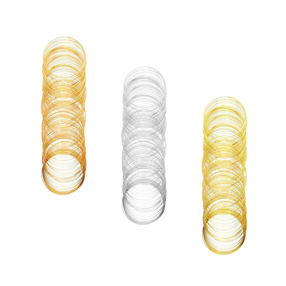 300 Loops Memory Wire For Jewelry Making Bracelets & Bracelet Making, Jewelry Wire Memory Beading Wire Steel Memory Wire 6034215211689