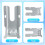 2Pack 316112005 Anti-Tip Bracket Kit for  Stove Range Oven,Replace 316107200,316112003,316112004,316541700 3
