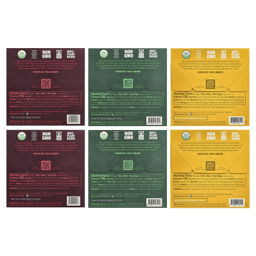 TCHO, Dark Chocolate Gift Box, 18 Bars, 0.83 oz Each 1